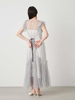 SNIDEL ランダムフリル チュールドレス SNIDEL ランダムフリルチュールドレス ランダムフリルチュール